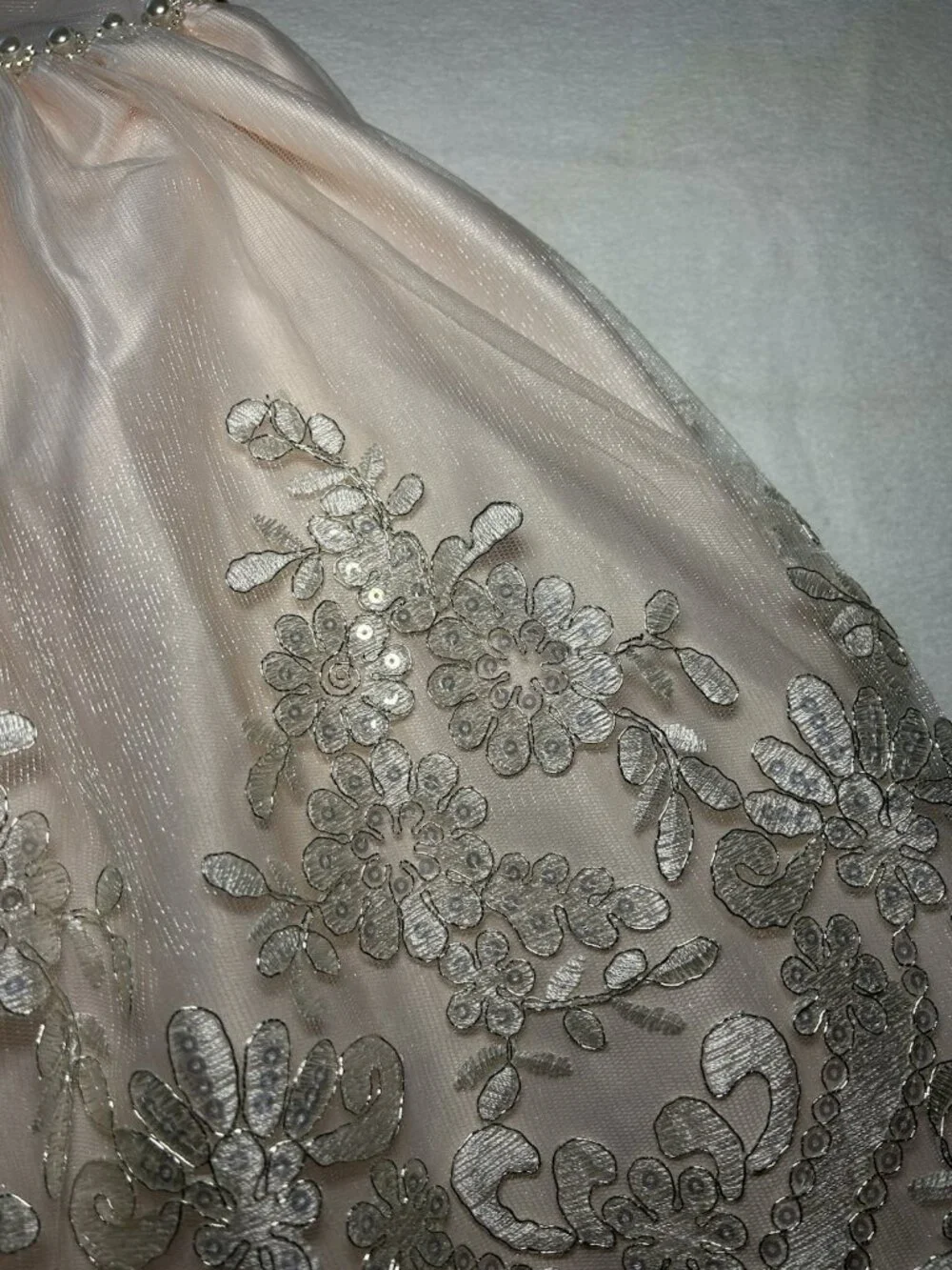 American Princess Light Pink Lace Dress Size 5